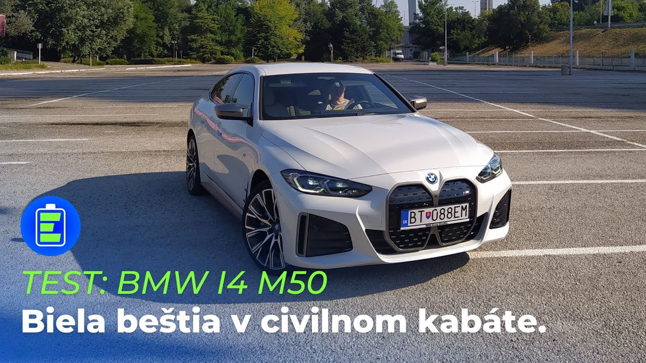 Video test áut TEST Elektromobil BMW i4 M50 Biela beštia v civilnom