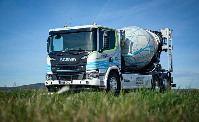 Scania 25P XT Za volantom elektrického domiešavača Scania 25 P XT: Betonárska budúcnosť?