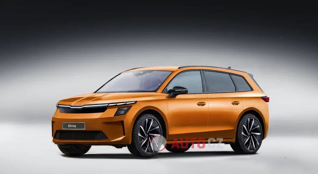 Skoda Elroq Škoda Elroq: Elektrický nástupca Škody Karoq sa predstavuje na ilustráciách