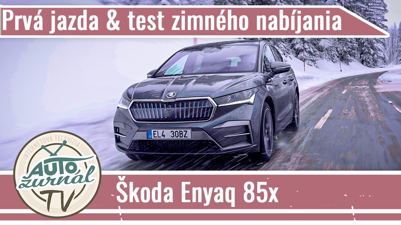 2528ebe2c57dd2a851bdac8f078e3ce8 Videotest, recenzia, test: Škoda Enyaq 85x (2024) 4K: Nový softvér a test nabíjania v zime