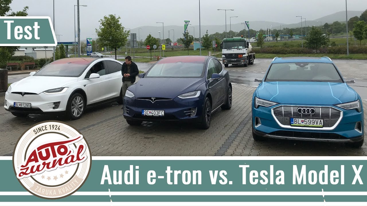 558a9366d4ad4a393e734c603fe25196 Videotest, recenzia, test: Audi e-tron vs. Tesla Model X: Koľko spotrebujú na diaľnici?