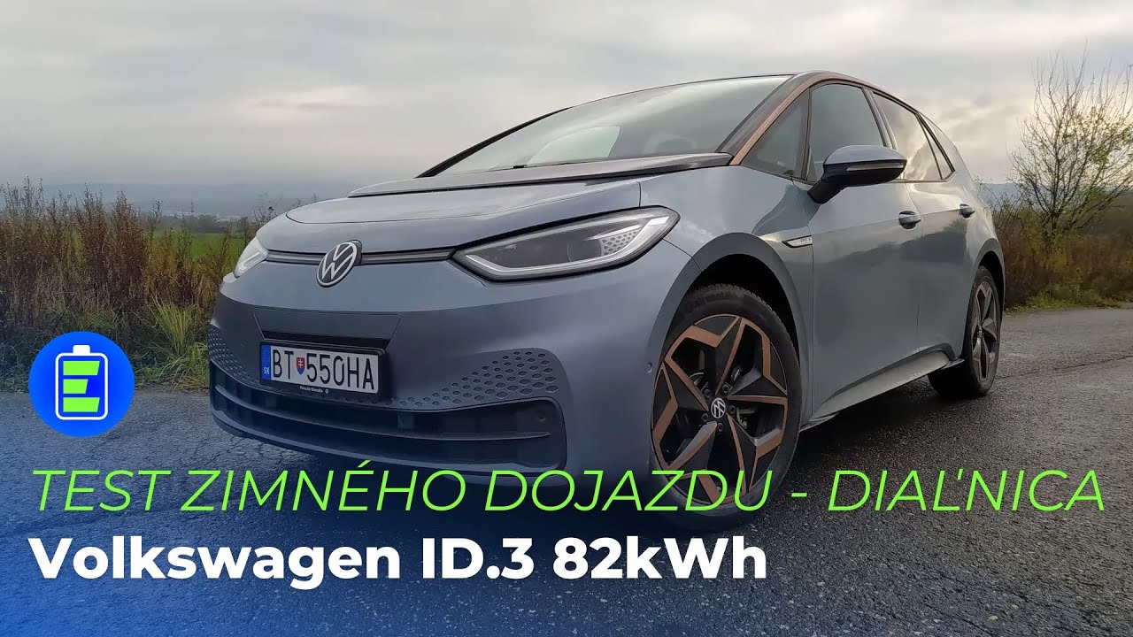 6a6b8622835551537bd5f71bc39edd82 Videotest, recenzia, test: TEST zimného dojazdu na diaľnici: Elektromobil Volkswagen ID.3 82kWh. Výborné auto pre 