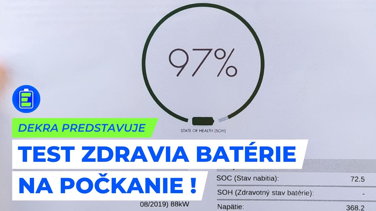 894370750075ea1e61c25b332f744e2b Videotest, recenzia, test: DEKRA predstavuje novú službu. Otestujte si zdravie batérie (SOH) svojho elektromobilu.