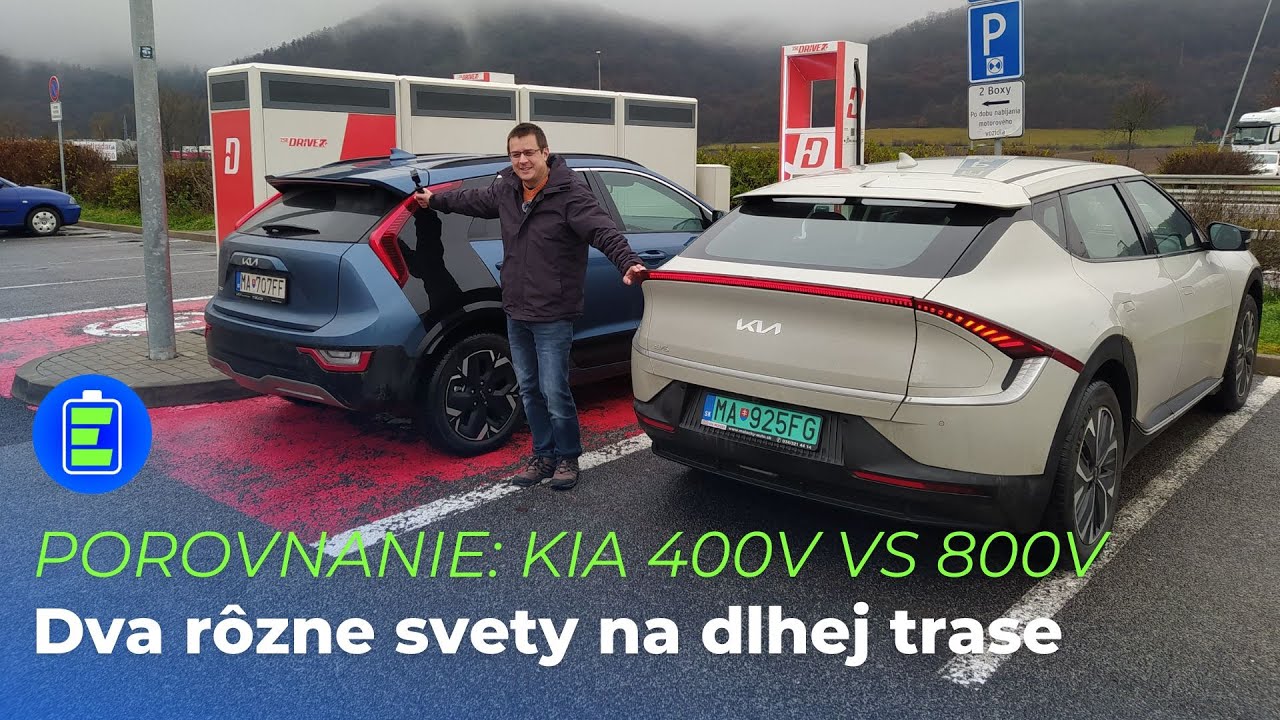 961d1ac77bd4b95cf7c0a1d3669b3e3b Videotest: TEST: Porovnanie 2x elektromobil KIA. 400V Niro vs 800V EV6 na dlhej trase.