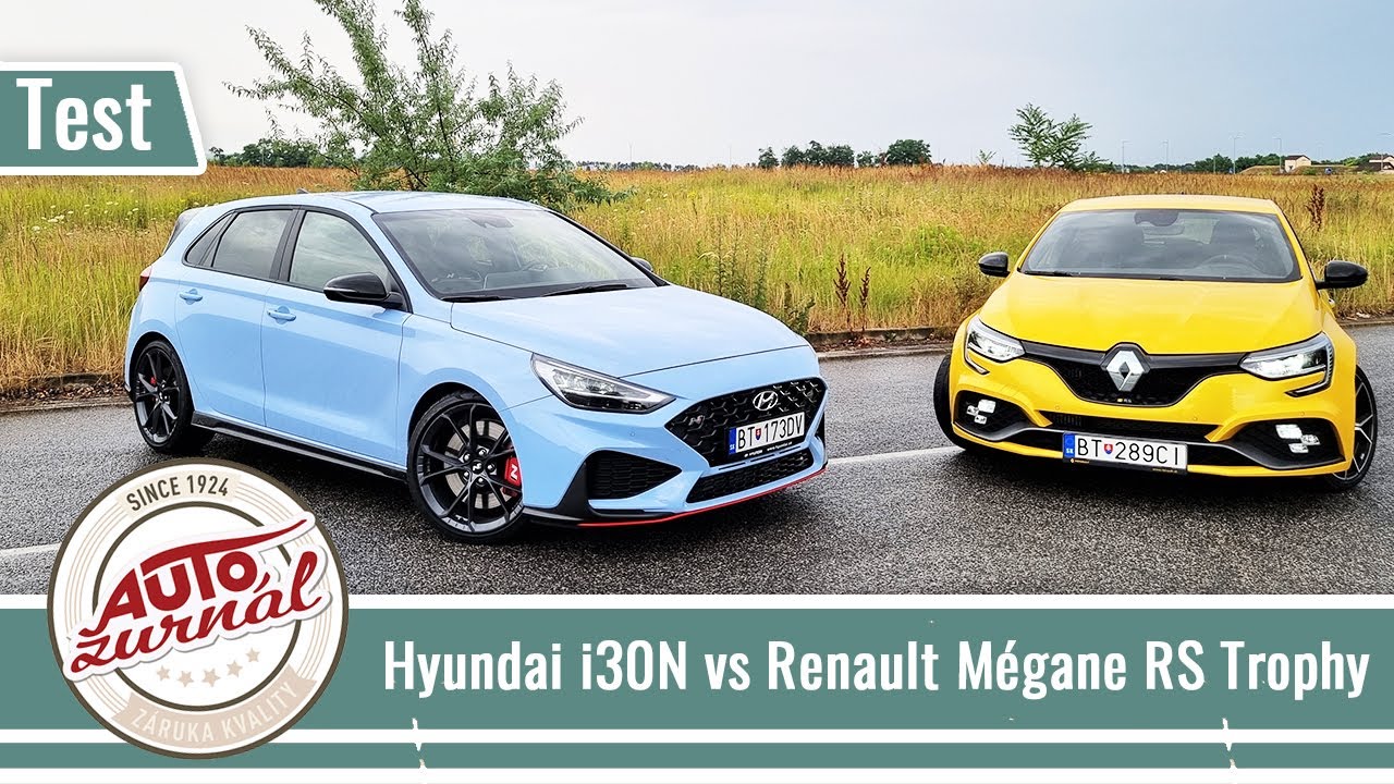 ecb36f9a11dc125fe4cd6363e2864a93 Videotest, recenzia, test: Hyundai i30N facelift 8DCT vs Renault Mégane R.S. Trophy