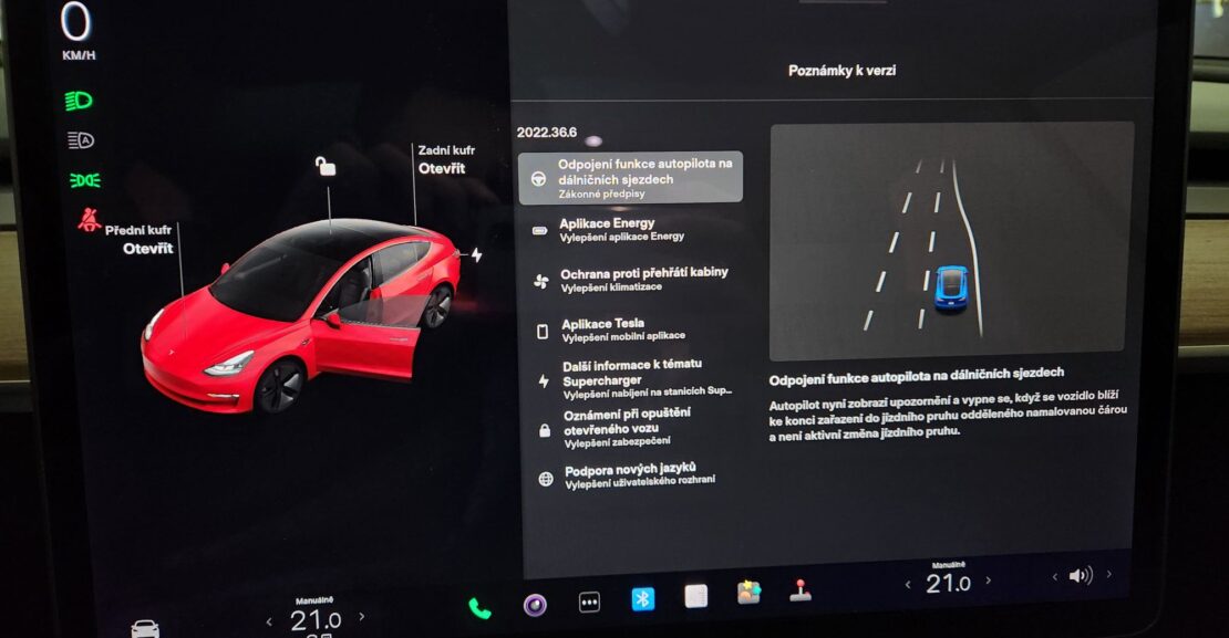 Tesla Model 3 aktualizacia 2022 36 8 2 Ako fungujú softvérové aktualizácie elektromobilu?