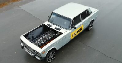 lada v16 sialeny tuning 01 clanokW Rusi premenili Ladu 2106 na V16: Viac dymí, než jazdí