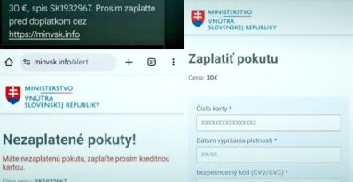 pokuty 01 clanokW Polícia varuje: Pozor na falošné pokuty s online platbou